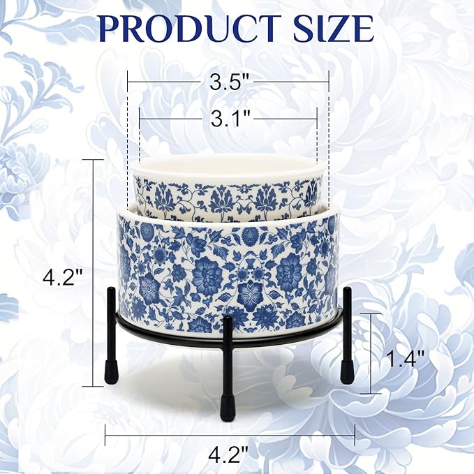 Blue & White Porcelain Pattern Wax Melt Warmer,Ceramic 3-in-1 Electric Candle Wax Warmer for Scented Wax Melter Oil Burner for Home Office Bedroom Gift & Decor (with KD Iron Shelf)